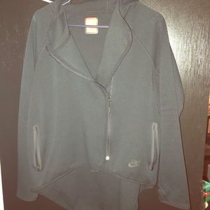 Nike asymmetrical running jacket.